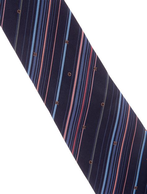 louis vuitton monogram navy original tie silk